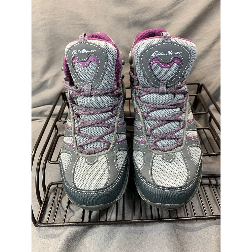 Eddie Bauer Women's Lukla Pro Gey/Purple Mid Hiker Bo… Gem